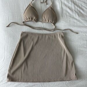 SHEIN Tan Bikini Set
